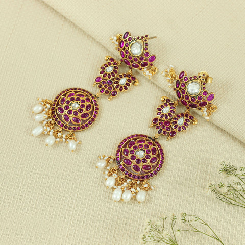 Ruhaniya Floral Inspired Silver Earrings