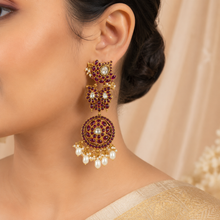 Ruhaniya Floral Inspired Silver Earrings