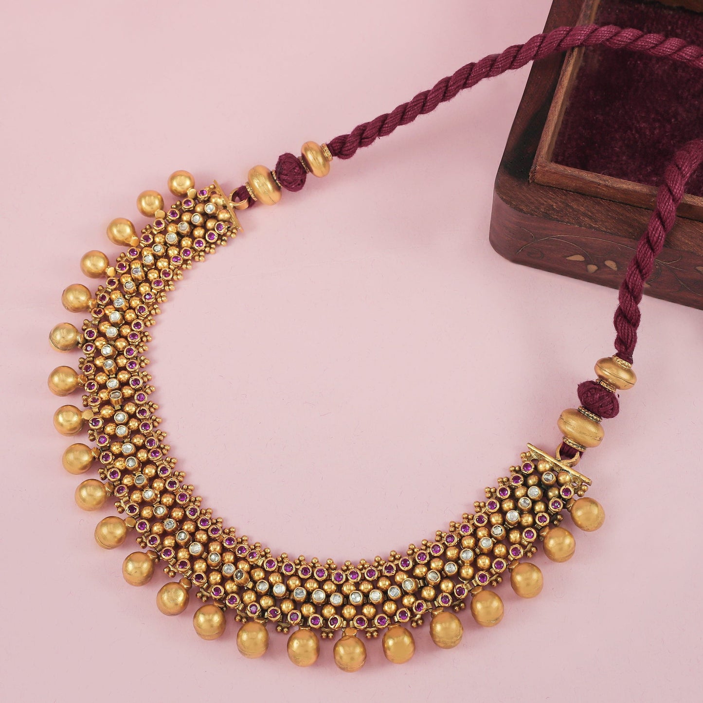 Subha Gold Plated Silver Necklace