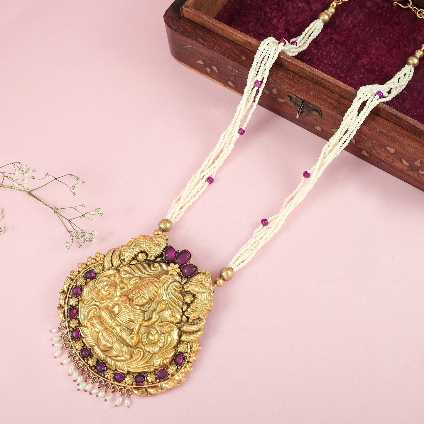 Vanshika Gold Plated Silver Necklace