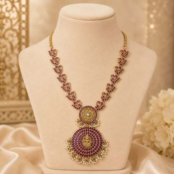 Jiya Divine Lakshmi Silver Necklace