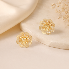 Devanshi Floral Elegance Gold Earrings