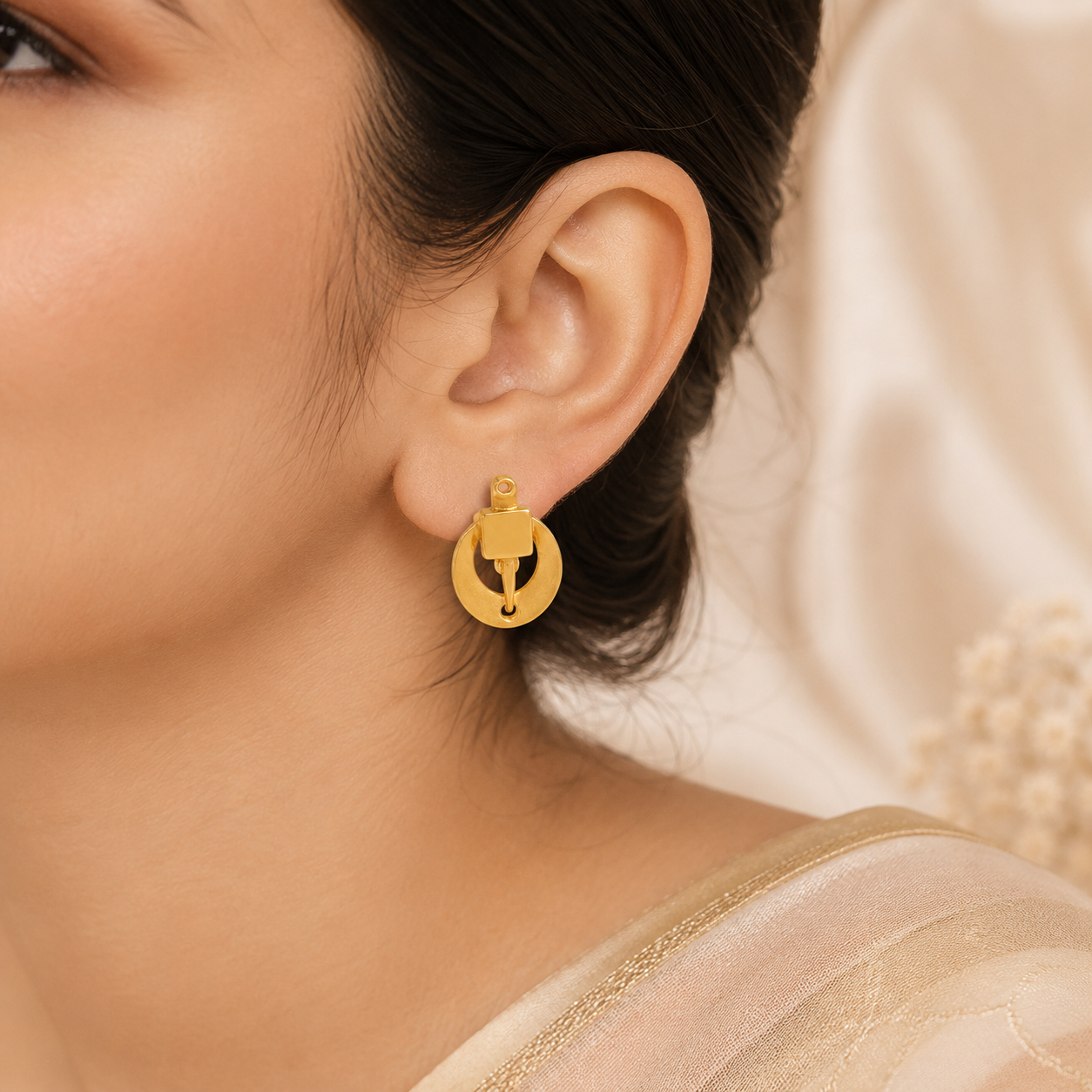 Avika Luxe  Hoops  Gold Earrings