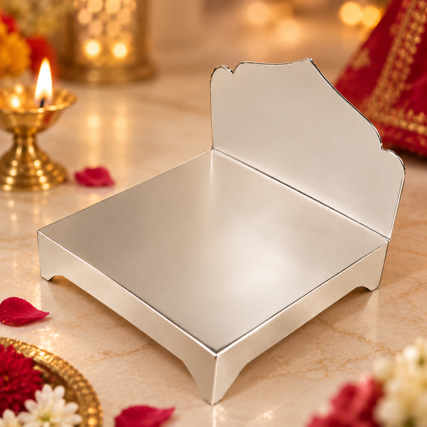 Classy Silver Singhasan