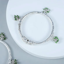 Charming Bud For Kids Silver Bangles