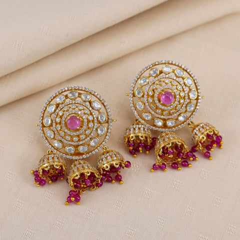 Kaviya Their Bell Shaped Drops Silver Earrings