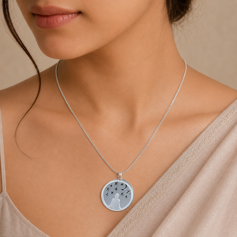 Anaya Moon & Stars Silver Chain