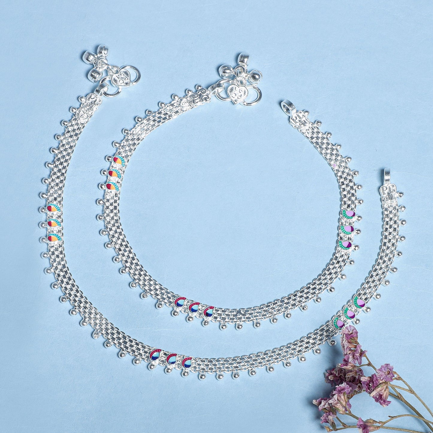 Anushka Silver Anklets