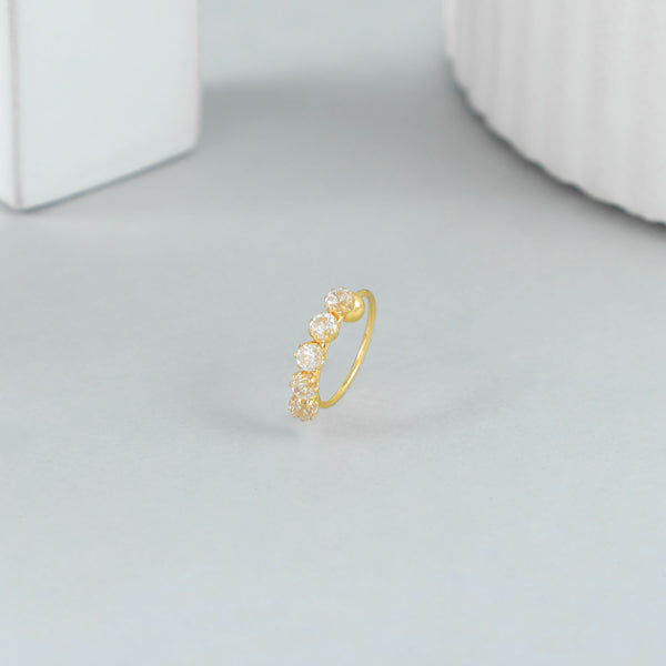Luxe Cluster Gold Nose Ring