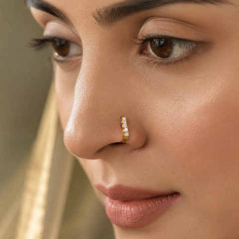 Shine Hoop Gold Nose Ring