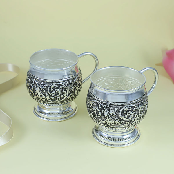 Luxury Vine Silver Cup Set