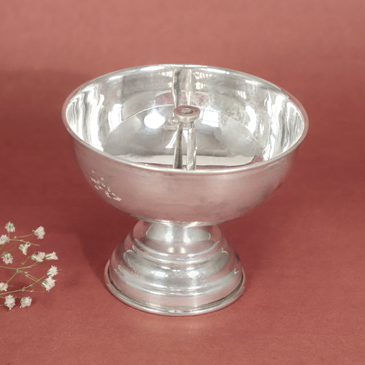 Pleasing Silver Diya