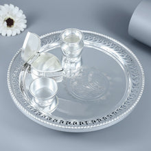 Luxury Puja Silver Thali Set