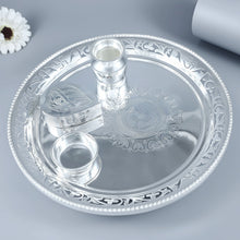 Divine Blessings Silver Puja Thali Set