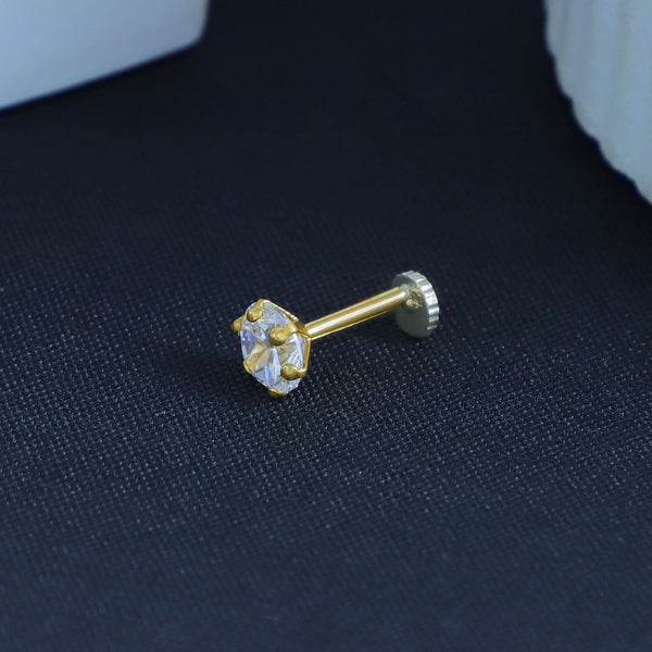 Astra Shine Gold Nose Pin