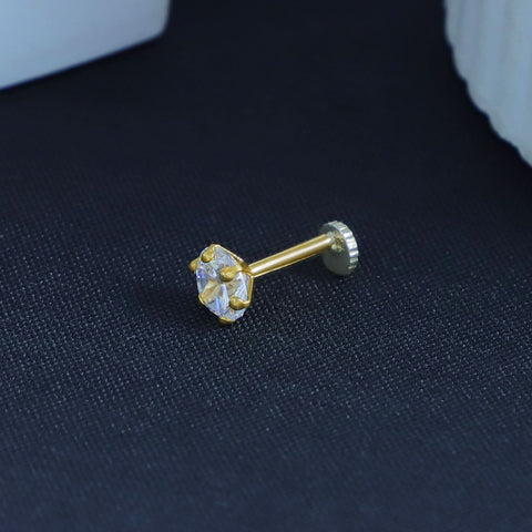 Astra Shine Gold Nose Pin