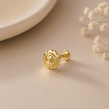Farah Floral Petal Gold Nose Pin