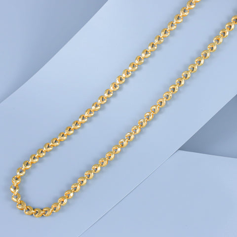 Tejas Heart Link Gold Chain For Him