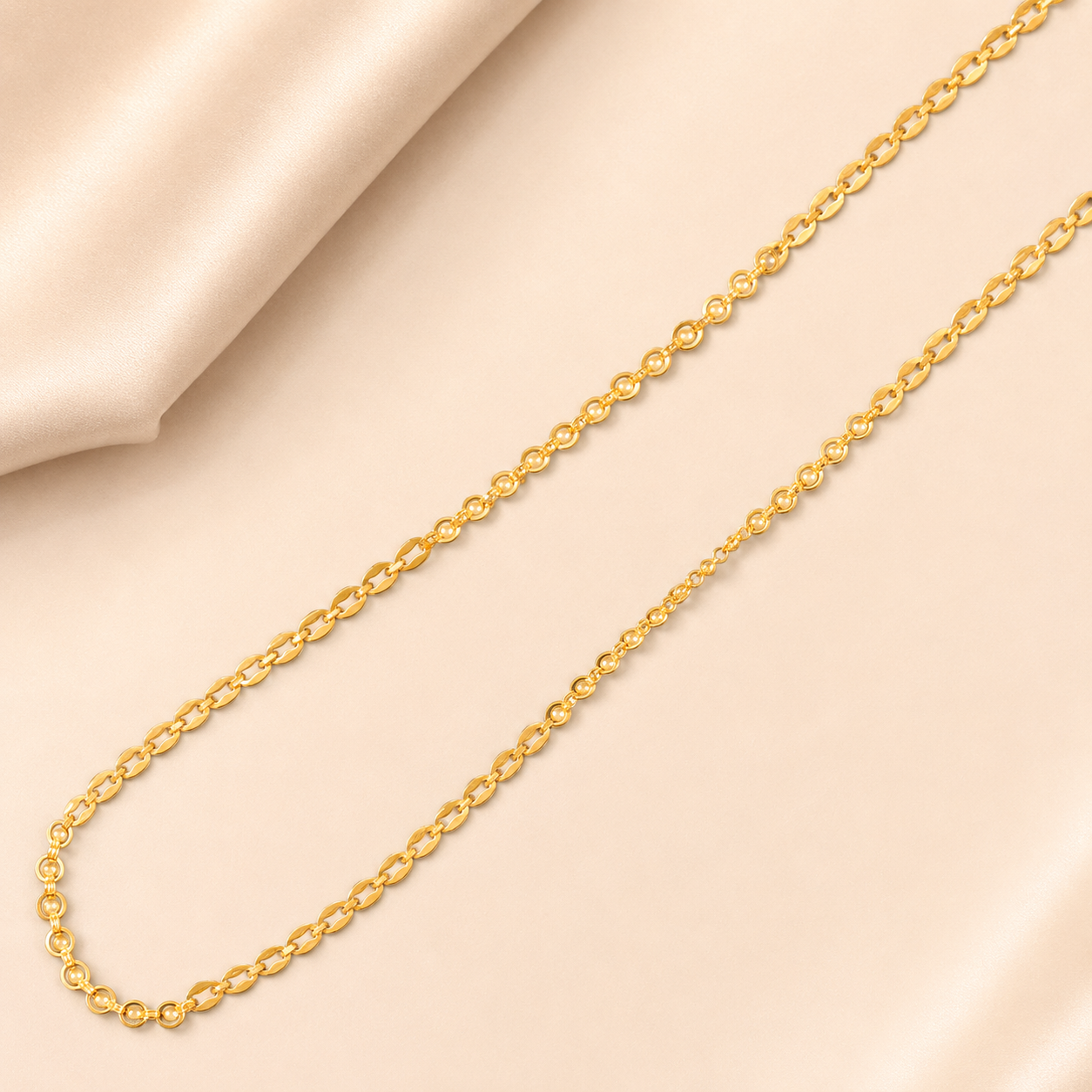 Ishita Fancy Oval Link Gold Chain