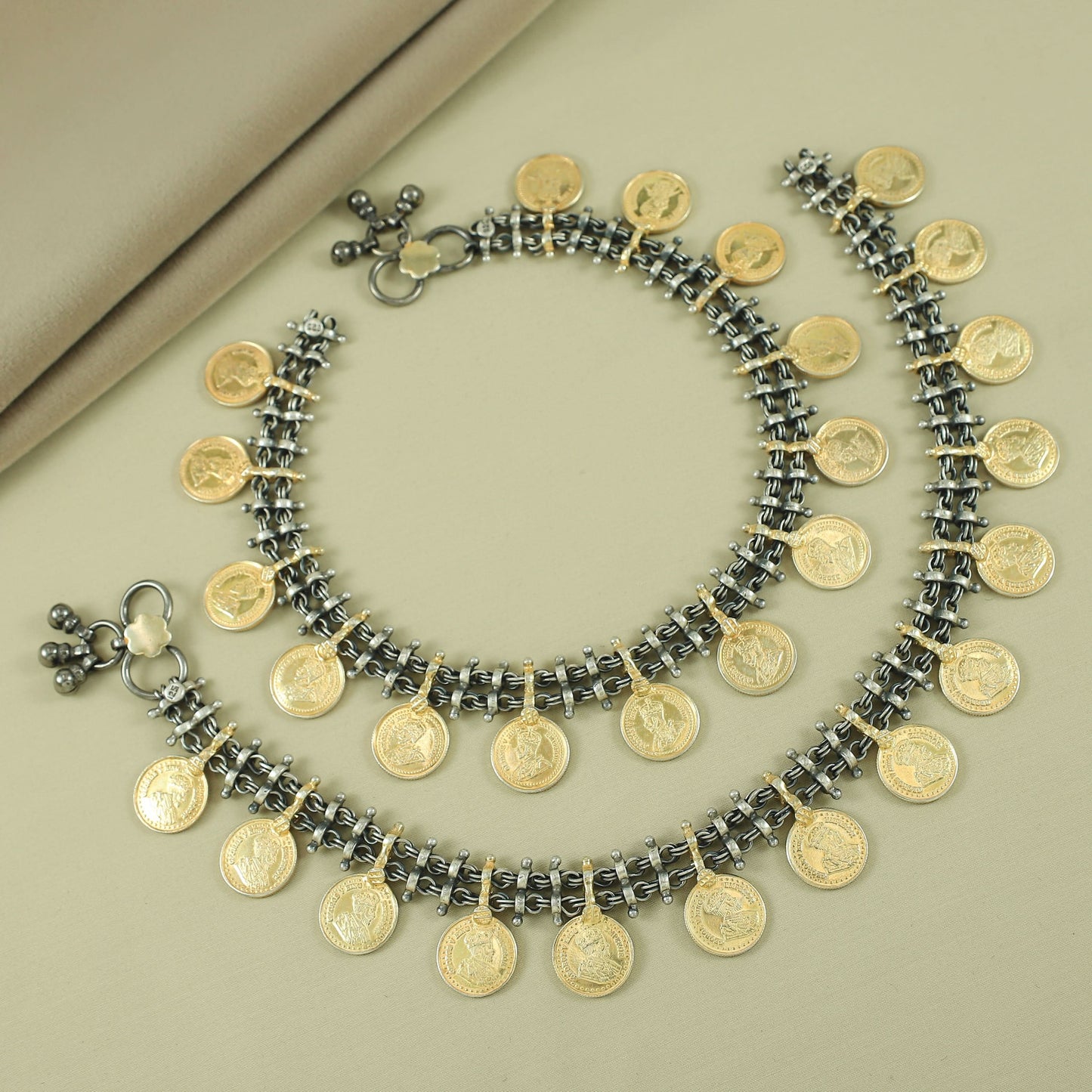 Ira Charming Silver Anklets