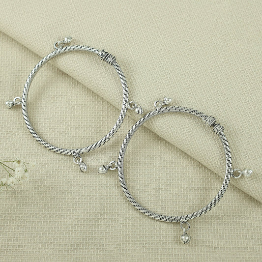 Siya Silver Kada Anklets