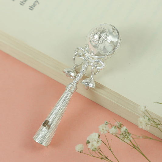 Lovely Silver Baby Rattle