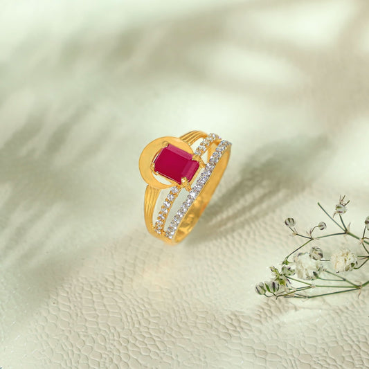 Kashvi Regal Gold Ring