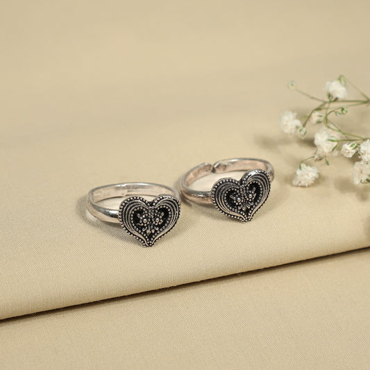 Pretty Silver Toe Rings