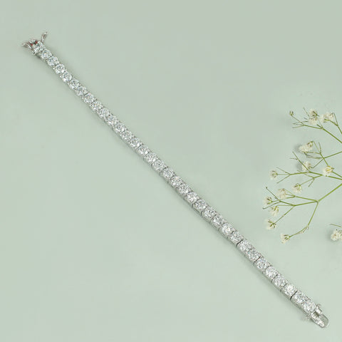 Classy Swarovski Silver Bracelet