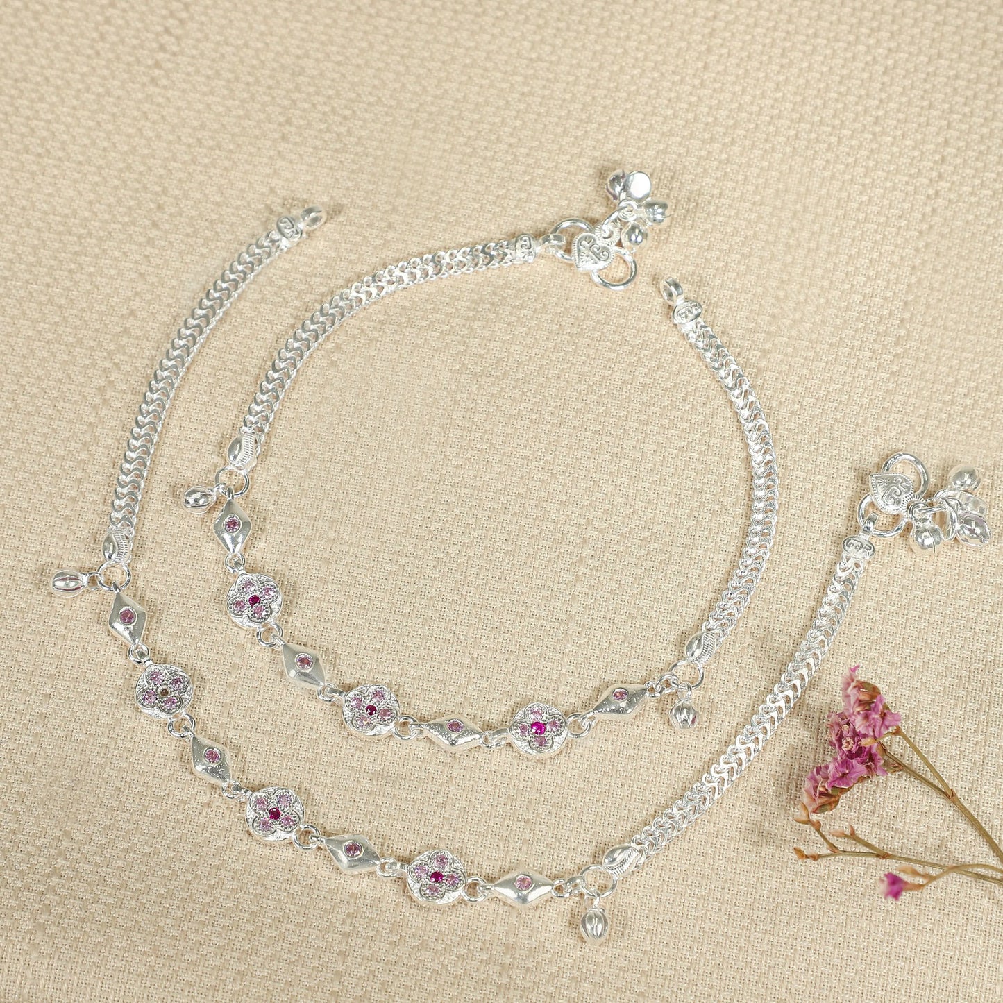 Stunning Silver Anklets