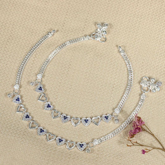 Joyful Silver Anklets