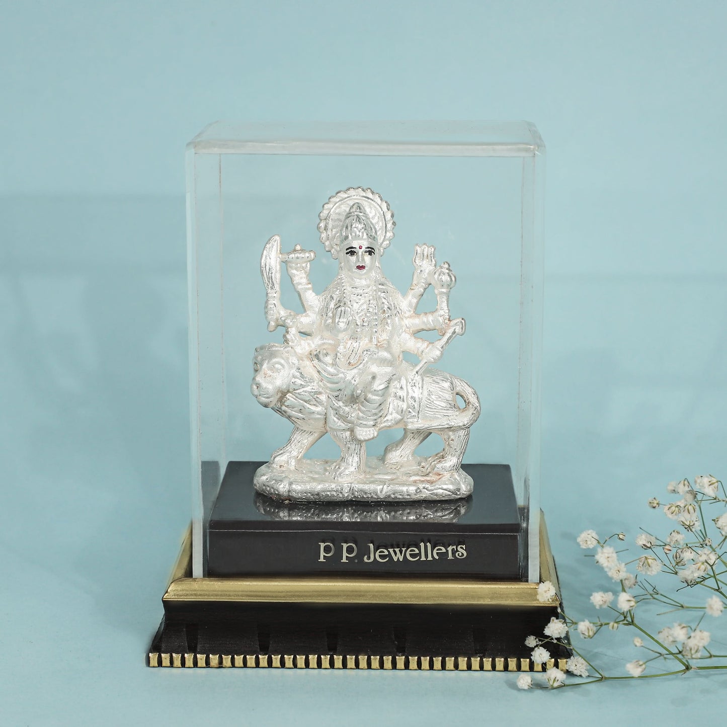 Maa Durga Silver Idol