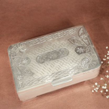 Ethereal Silver Dryfruit Box