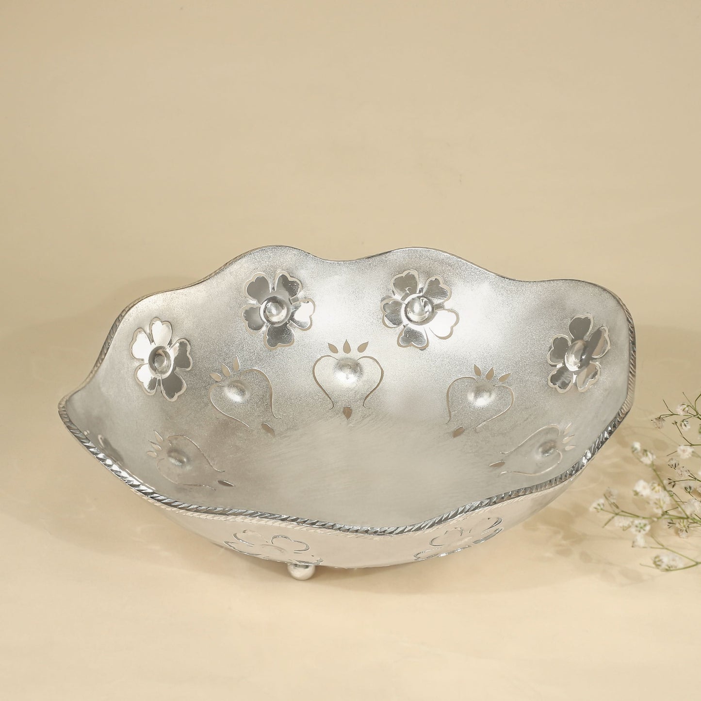 Fancy Silver Bowl