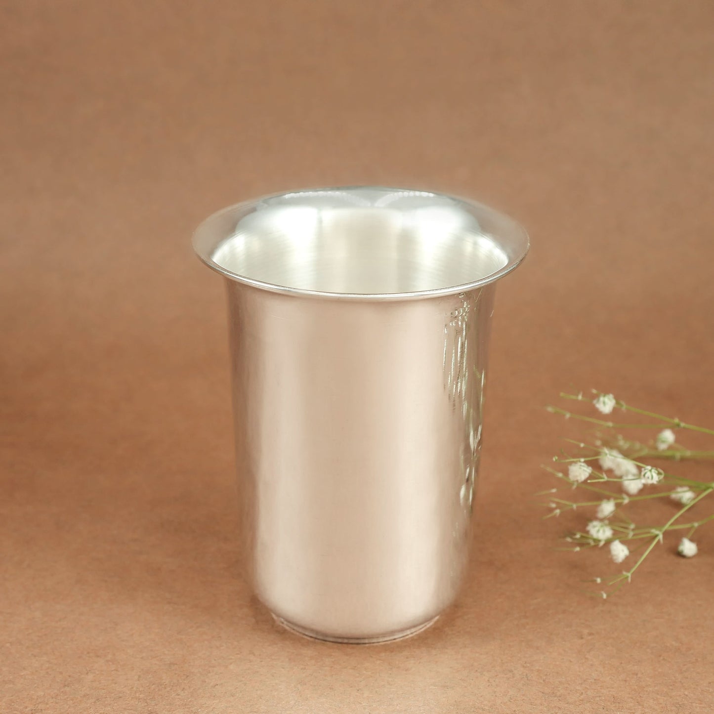 Elegant Silver Glass