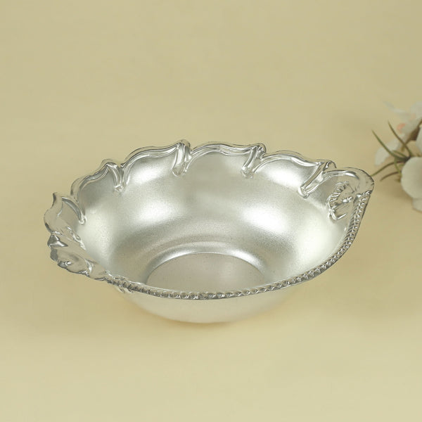 Ripple Edge Silver Bowl