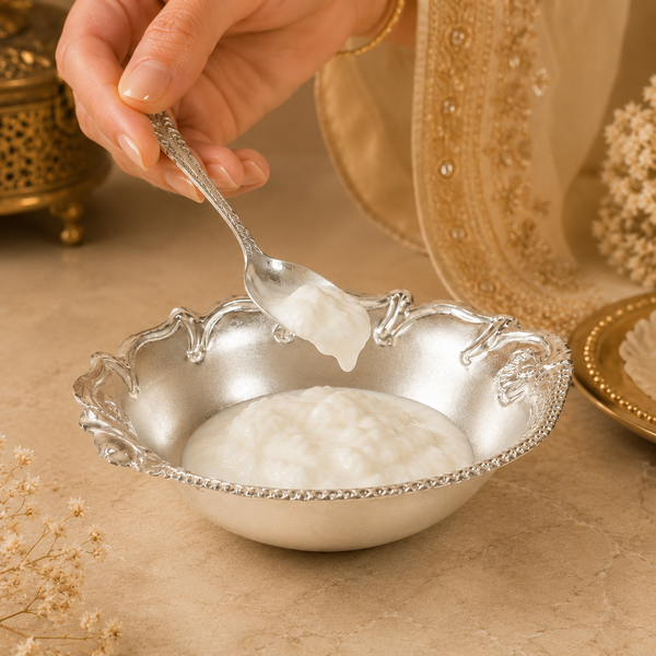 Ripple Edge Silver Bowl