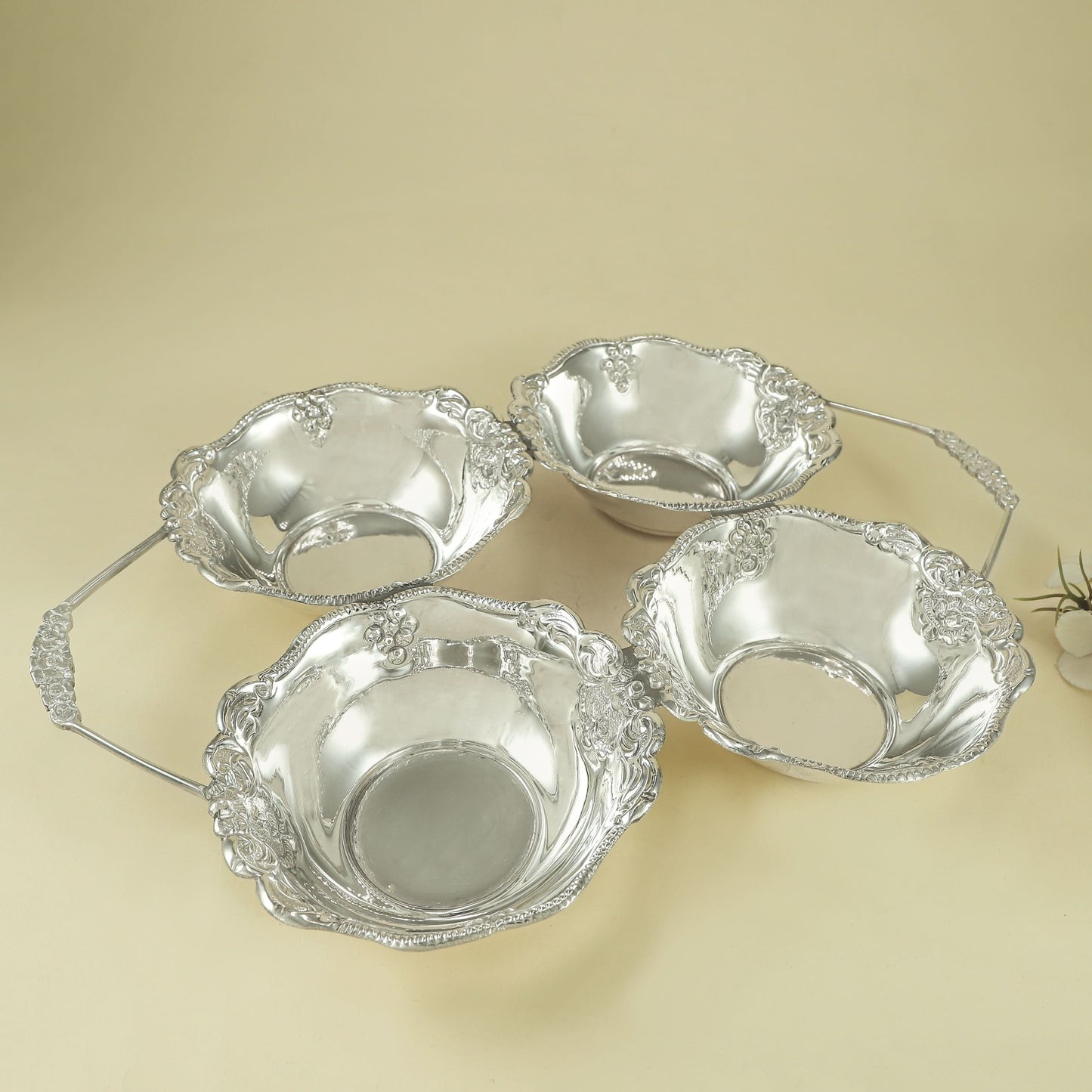 Gleaming Silver Bowl Set