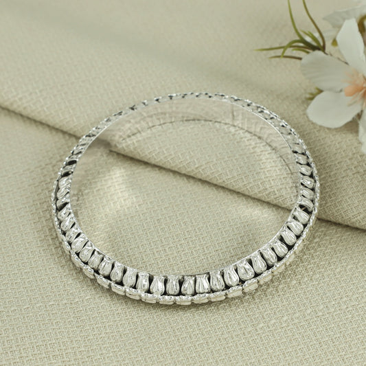 Glorious Silver Bangle For Her