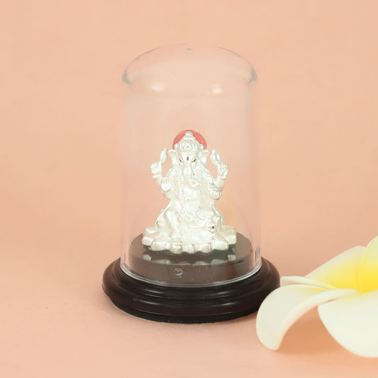 Lovely Ganpati Silver Idol