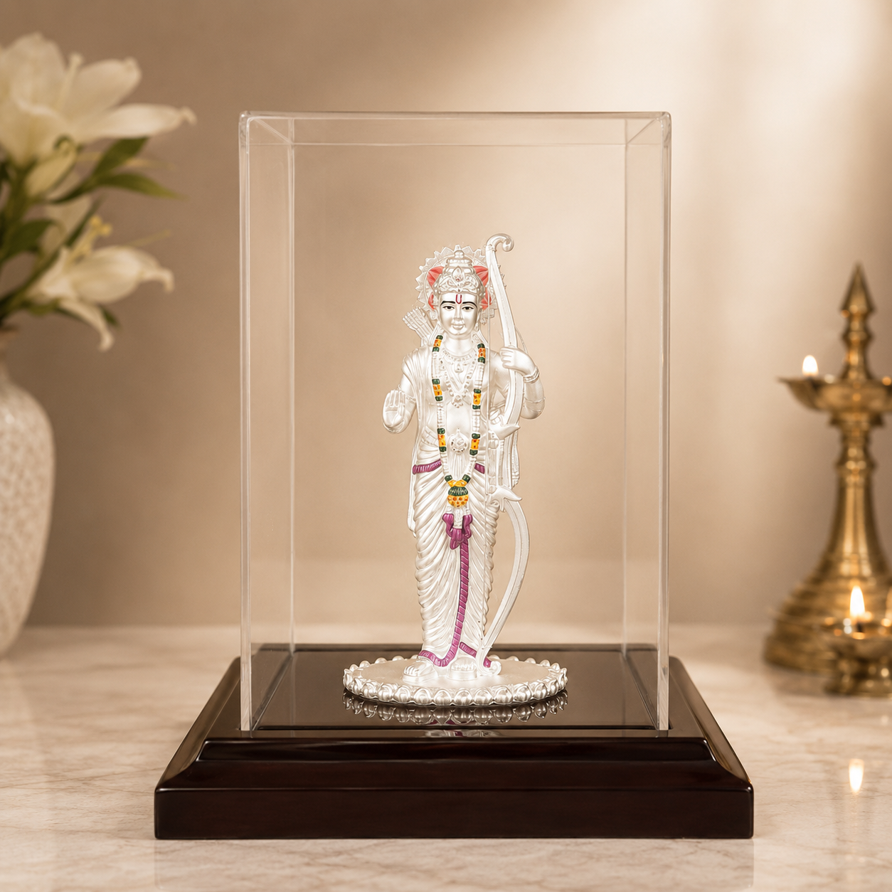 Precious Ram Silver Idol