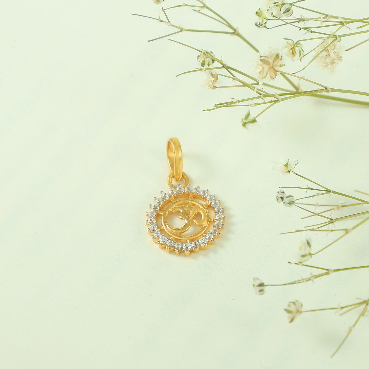 Beautiful Om Gold Pendant