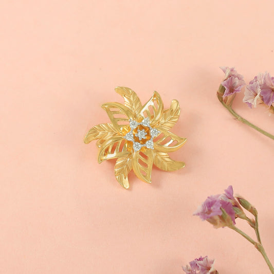 Ravishing Floral Gold Pendant