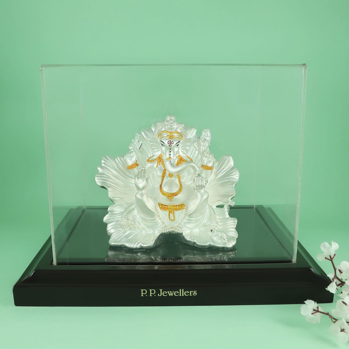 Imposing Ganesha Silver Idol