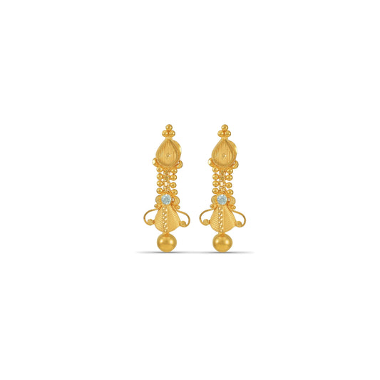 Jaanvi Traditional Gold Earrings