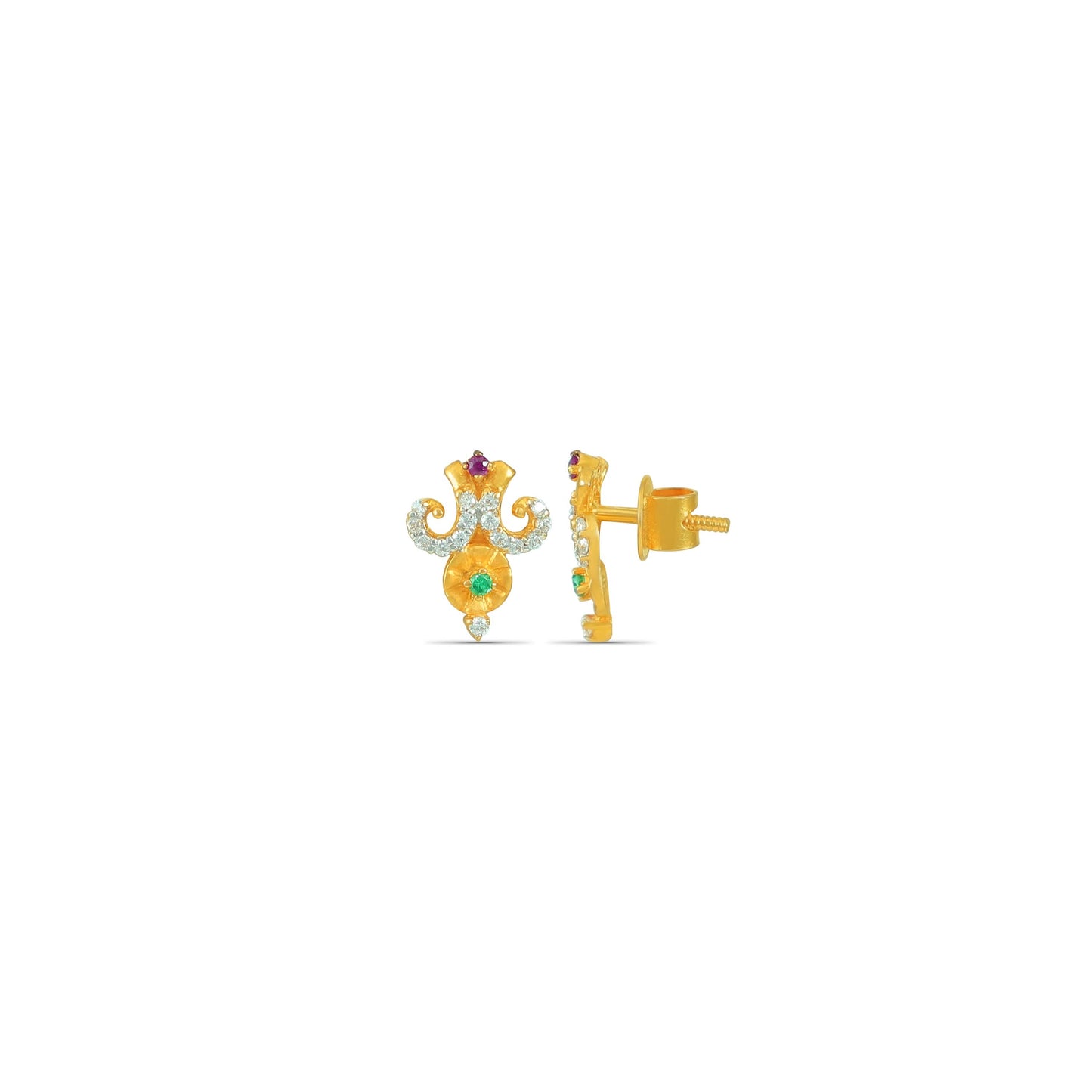 Pallavi Charming Gold Earrings