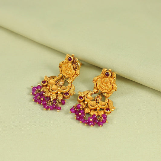 Devika Alluring Gold Earrings