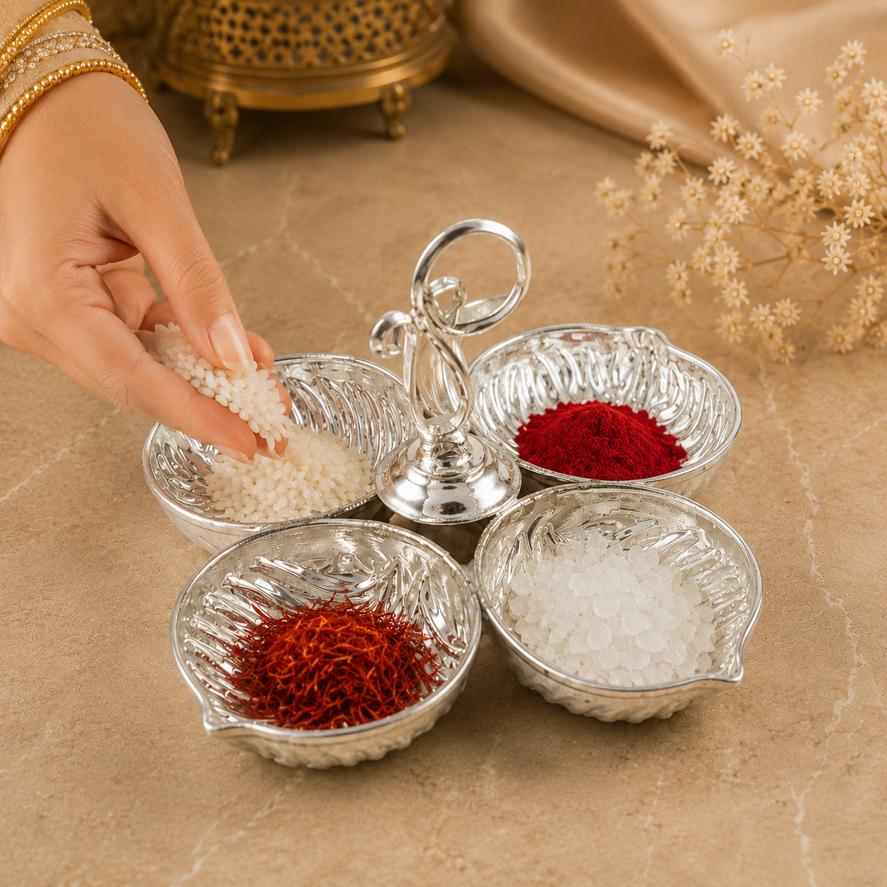 Classy Silver Multipurpose Holder