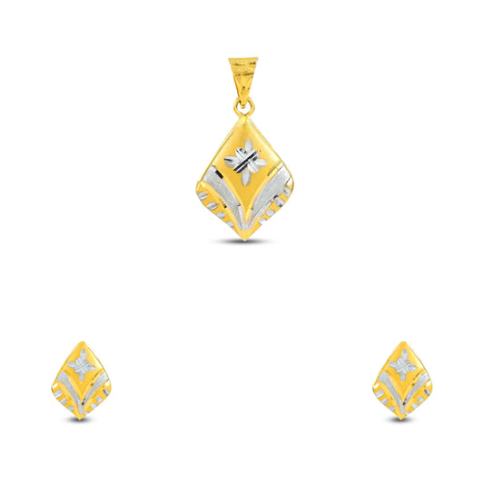 Mandira Charming Gold Pendant Set