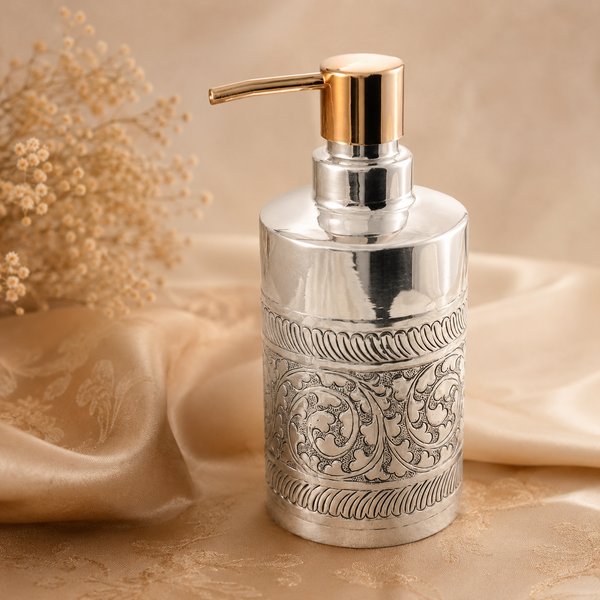 Fancy Silver Soap Dispenser